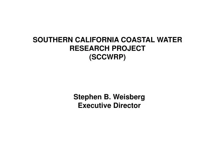 southern california coastal water research project sccwrp