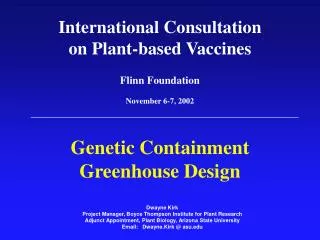 Genetic Containment Greenhouse Design