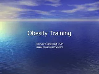 Obesity Training