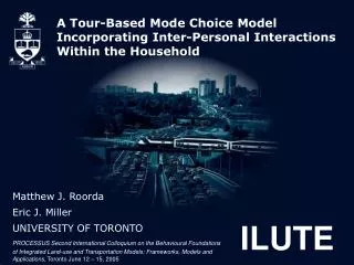 A Tour-Based Mode Choice Model Incorporating Inter-Personal Interactions Within the Household