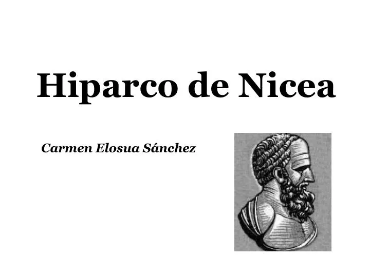 Ppt Hiparco De Nicea Powerpoint Presentation Free Download Id5887434 9560