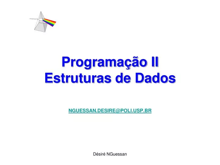 programa o ii estruturas de dados