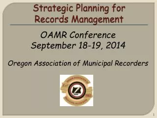 Strategic Planning for Records Management
