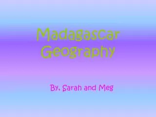 Madagascar Geography