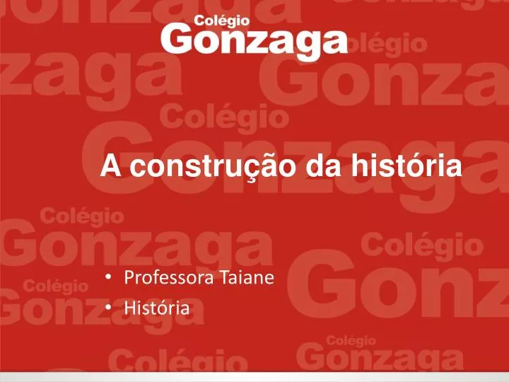 PPT - A Construção Da História PowerPoint Presentation, Free Download ...