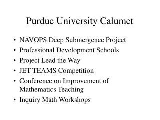 Purdue University Calumet