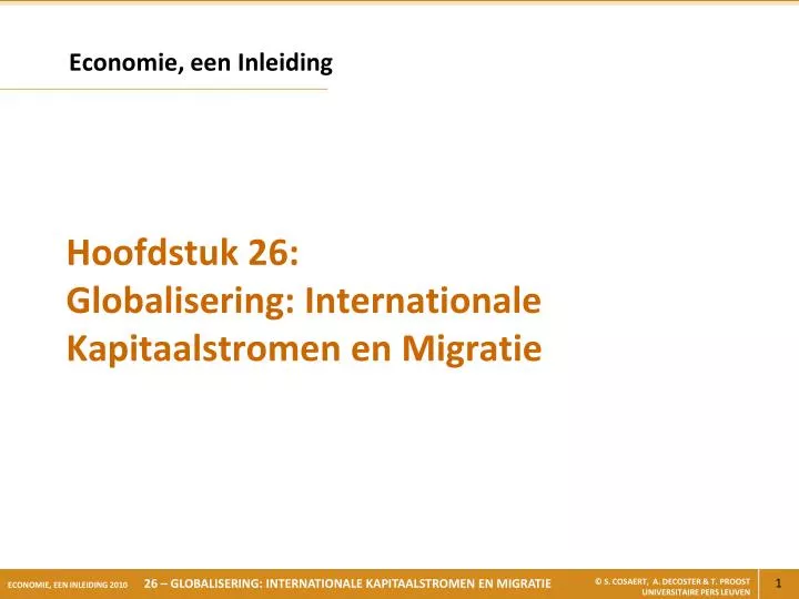 economie een inleiding