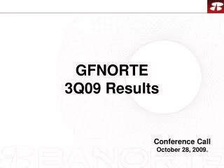 GFNORTE 3Q09 Results