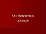 Risk Management - slide 1