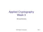 Applied Cryptography Week 3 - slide 1