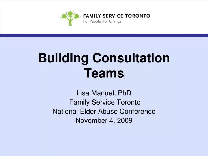 building consultation teams