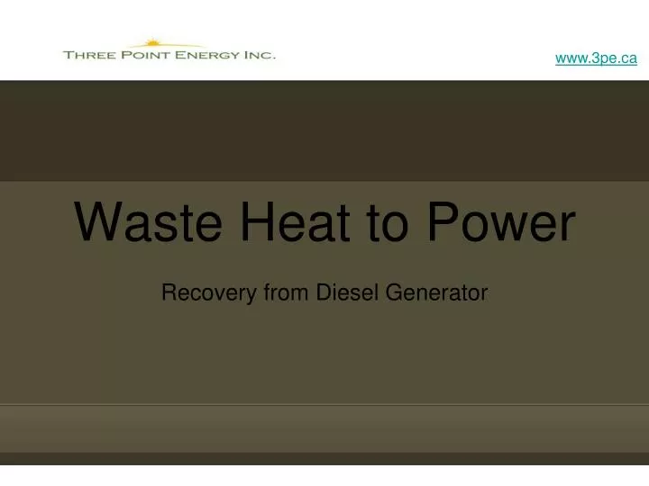 waste heat to power