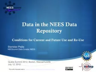 Data in the NEES Data Repository