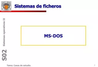 sistemas de ficheros