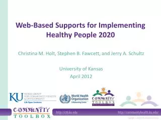 Web-Based Supports for Implementing Healthy People 2020