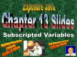Chapter 13 Slides