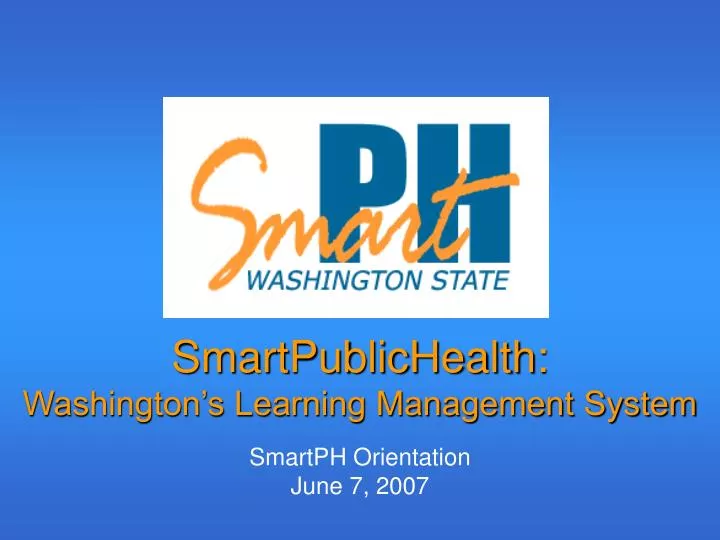 smartpublichealth washington s learning management system