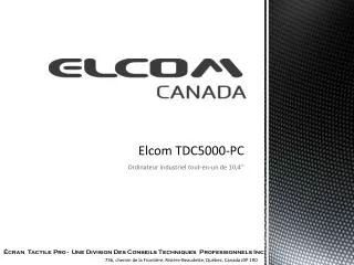 elcom tdc5000 pc