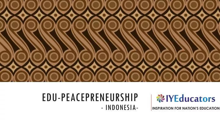 edu peacepreneurship indonesia