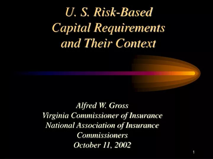u s risk based capital requirements and their context