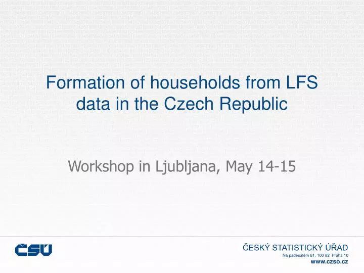formation of households from lfs data in the czech republic
