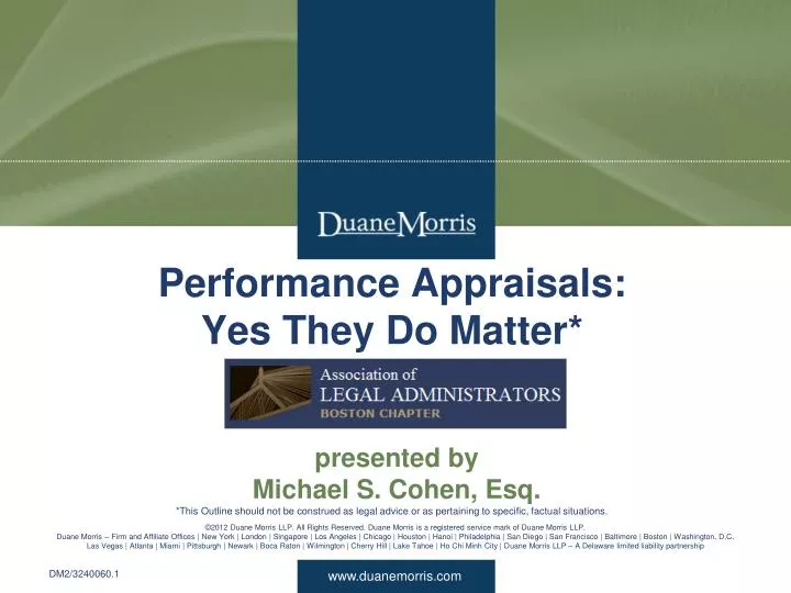 performance appraisals yes they do matter