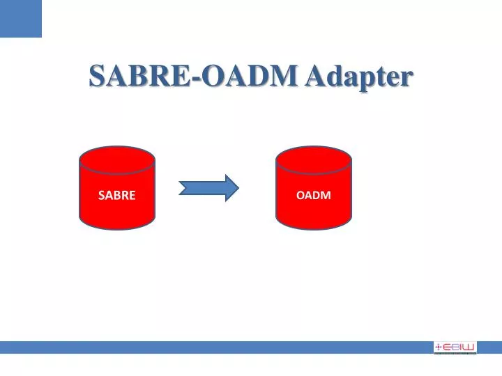 sabre oadm adapter