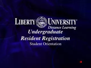 Undergraduate Resident Registration