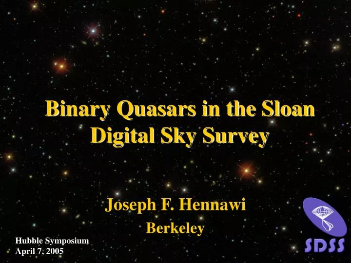 binary quasars in the sloan digital sky survey