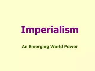 Imperialism