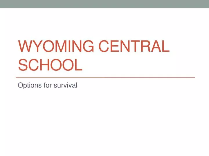 wyoming central school