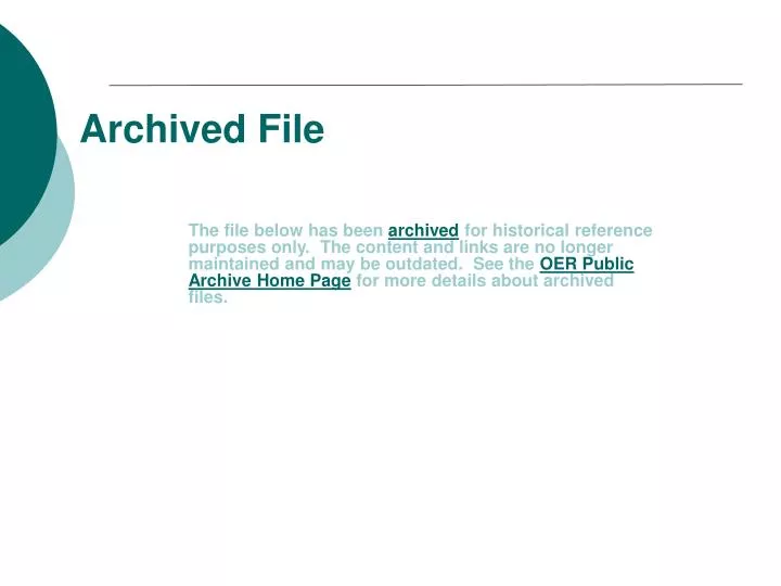 archived file