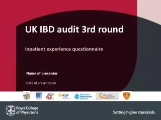 UK IBD audit 3rd round