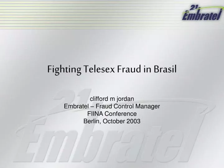 fighting telesex fraud in brasil