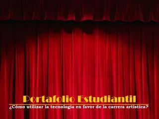 portafolio estudiantil
