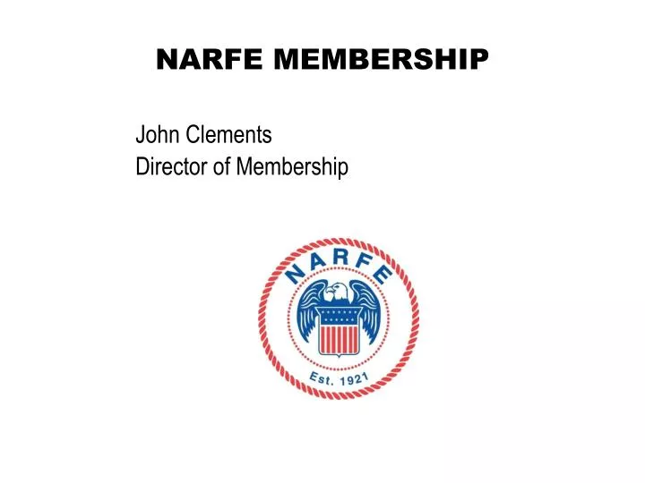 narfe membership