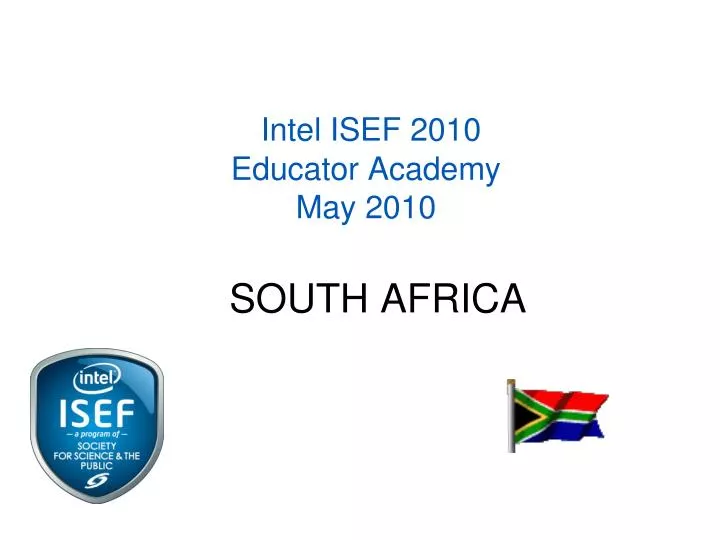 intel isef 2010 educator academy may 2010