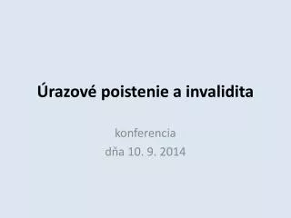 razov poistenie a invalidita