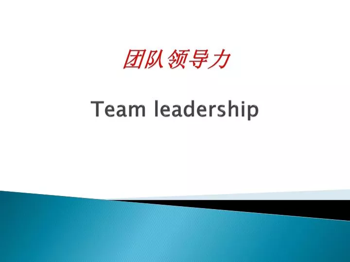 team leadership