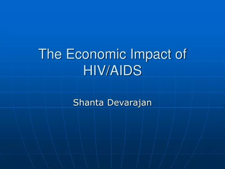 the economic impact of hiv aids
