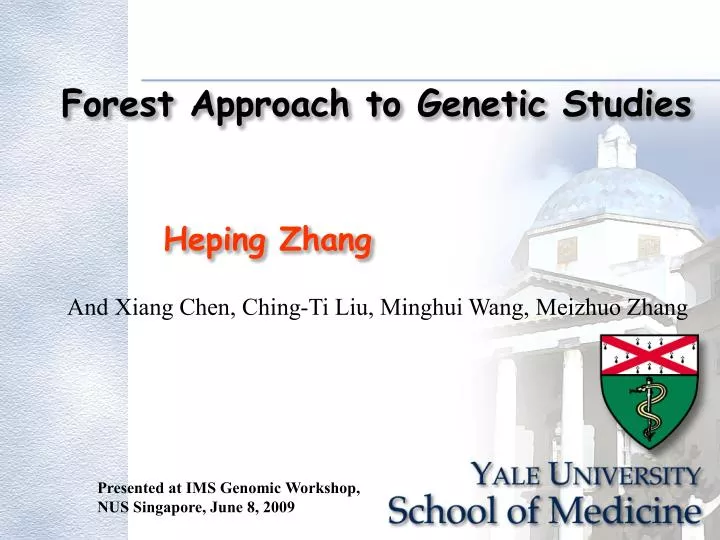 forest approach to genetic studies