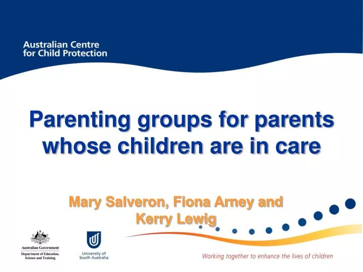 parenting groups for parents whose children are in care