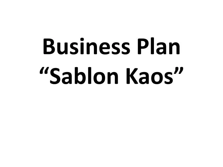 business plan sablon kaos