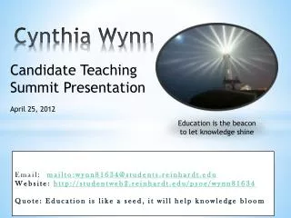 Cynthia Wynn
