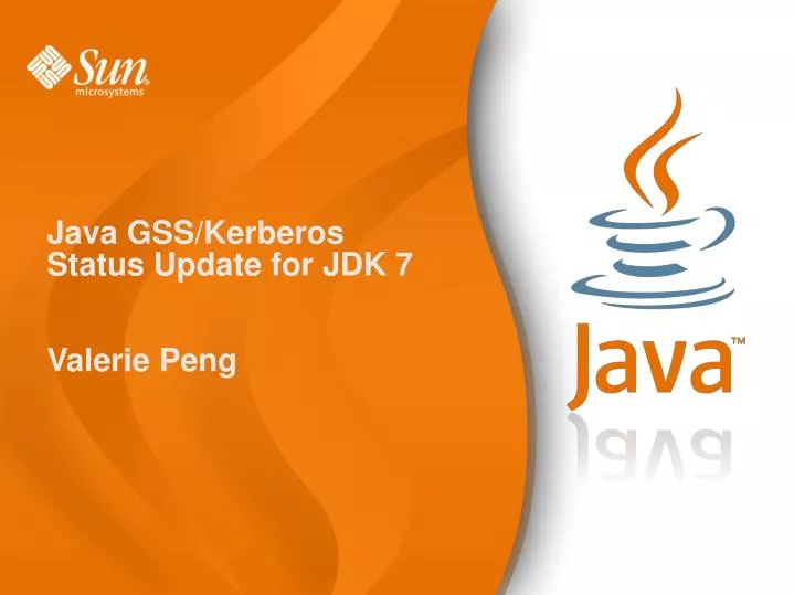 java gss kerberos status update for jdk 7 valerie peng