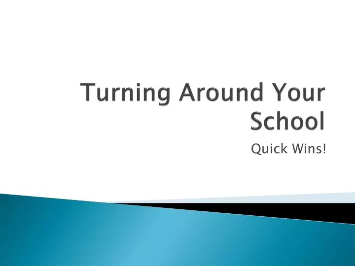 turning around your school