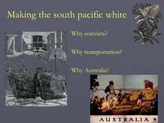 Making the south pacific white