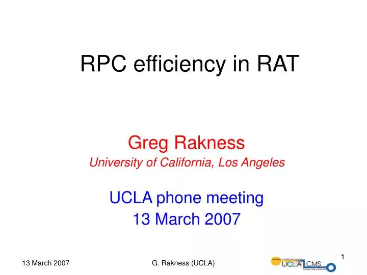 rpc efficiency in rat