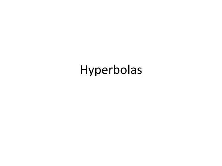 hyperbolas