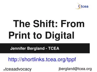 The Shift: From Print to Digital